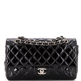 Classic Double Flap Bag Quilted Patent Medium