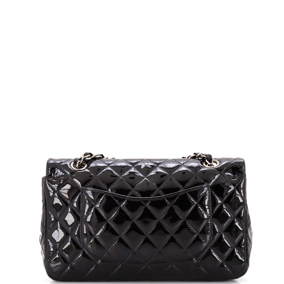 Classic Double Flap Bag Quilted Patent Medium