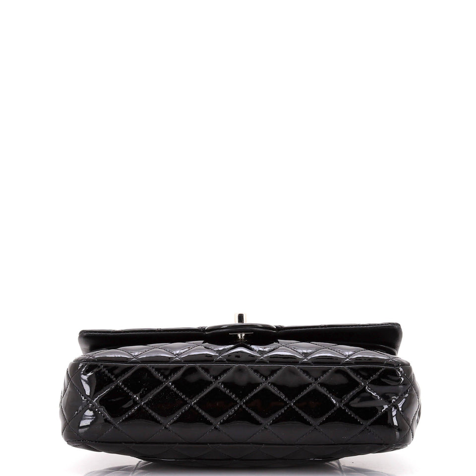 Classic Double Flap Bag Quilted Patent Medium