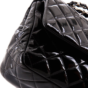 Classic Double Flap Bag Quilted Patent Medium
