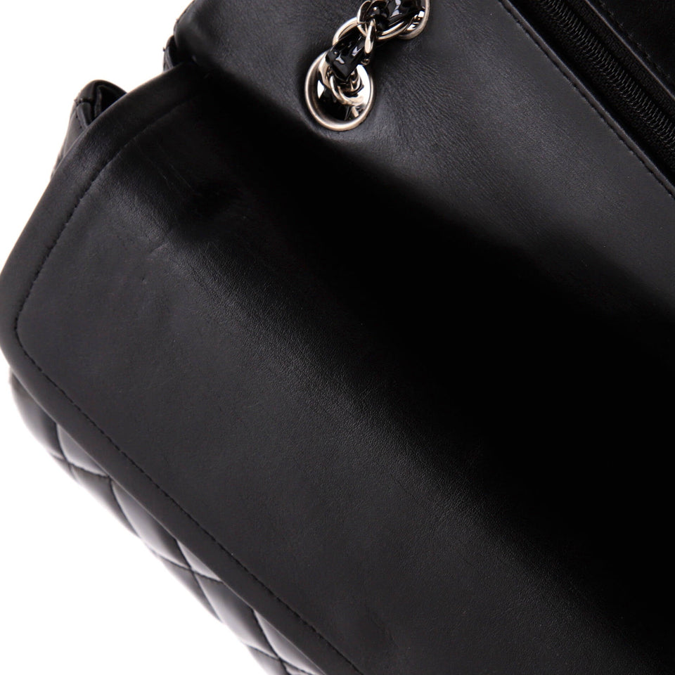 Classic Double Flap Bag Quilted Patent Medium