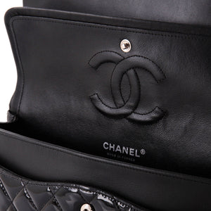 Classic Double Flap Bag Quilted Patent Medium