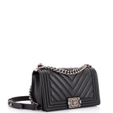 Boy Flap Bag Chevron Calfskin Old Medium