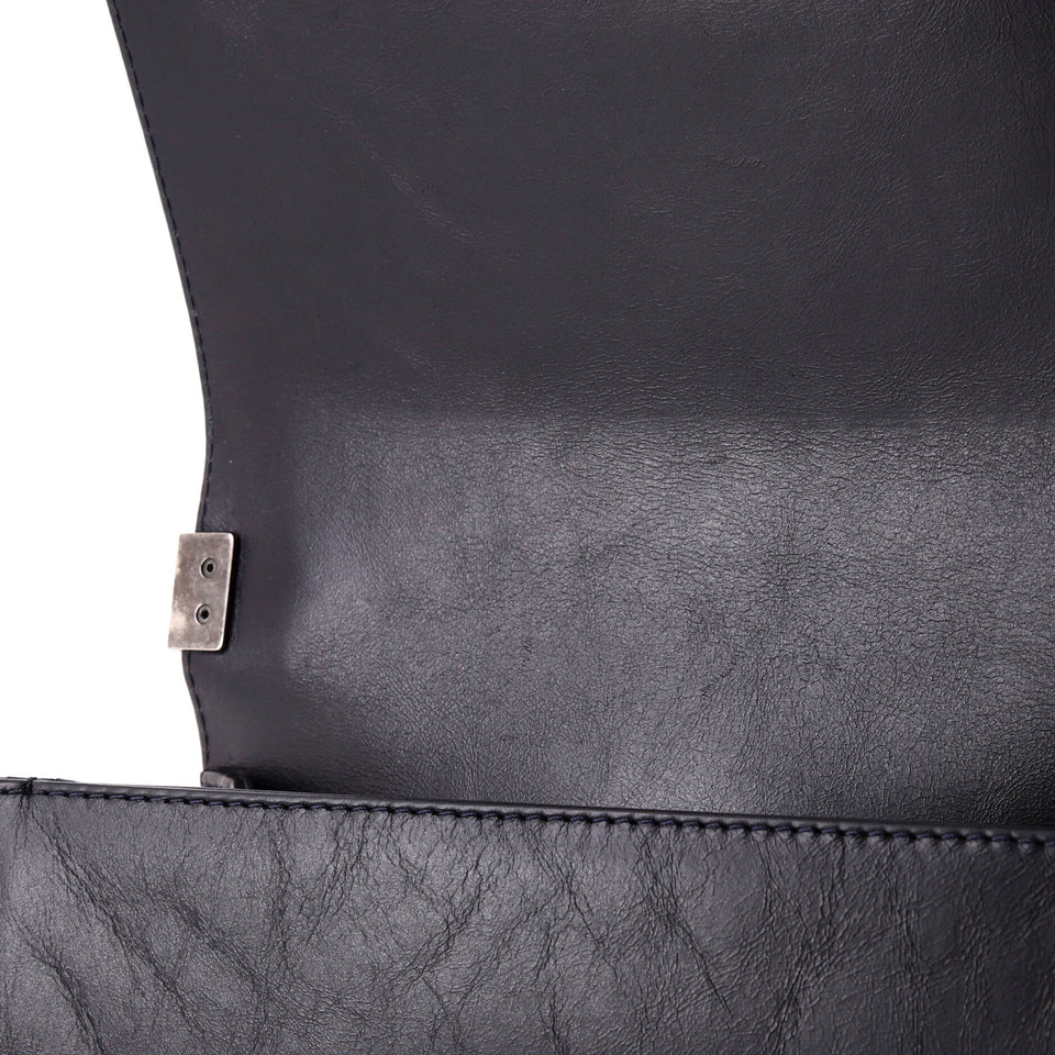 Paris-Salzburg Chain Handle Boy Flap Bag Quilted Lambskin Old Medium