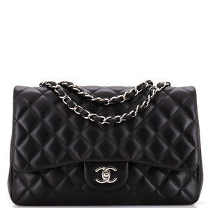 Classic Single Flap Bag Quilted Lambskin Jumbo