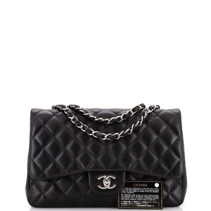Classic Single Flap Bag Quilted Lambskin Jumbo