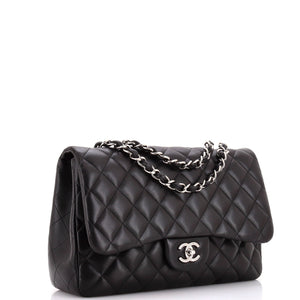 Classic Single Flap Bag Quilted Lambskin Jumbo