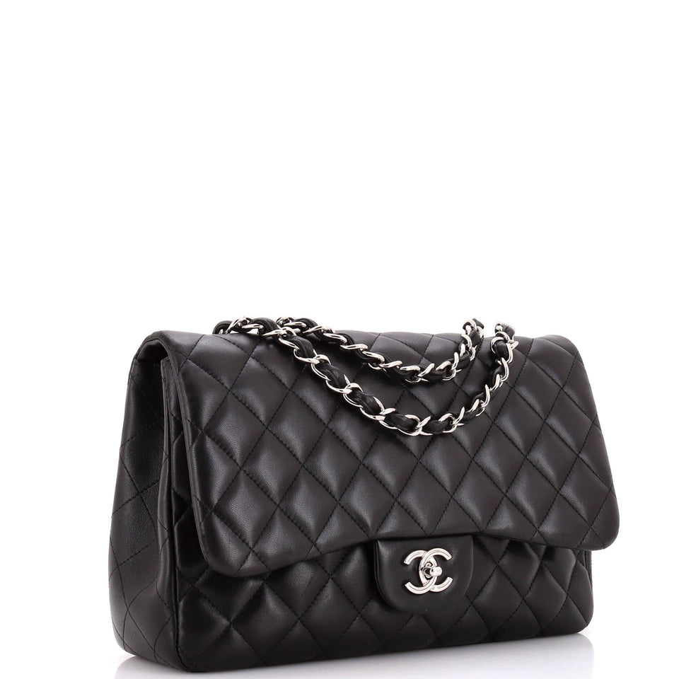 Classic Single Flap Bag Quilted Lambskin Jumbo