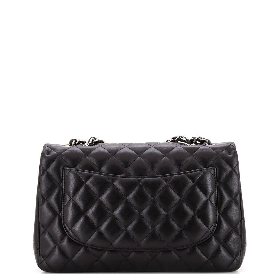 Classic Single Flap Bag Quilted Lambskin Jumbo