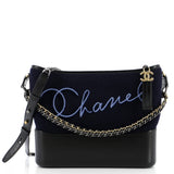 Paris-Hamburg Gabrielle Hobo Embroidered Wool and Calfskin Medium