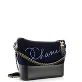 Paris-Hamburg Gabrielle Hobo Embroidered Wool and Calfskin Medium