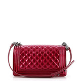 Boy Flap Bag Quilted Patent Old Medium