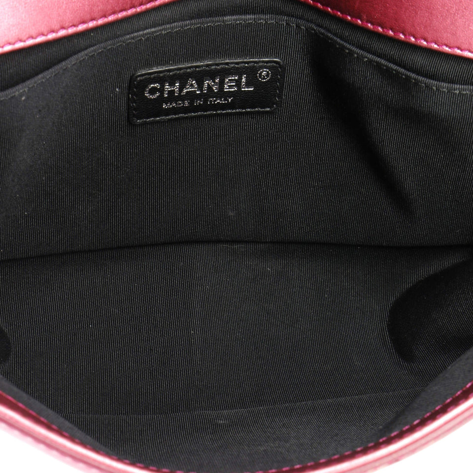 Boy Flap Bag Quilted Patent Old Medium