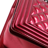 Boy Flap Bag Quilted Patent Old Medium