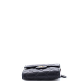 CC Compact Classic Flap Wallet Quilted Caviar