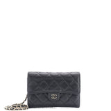 Classic Flap Wallet Crossbody Bag Quilted Caviar Mini