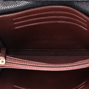 Classic Flap Wallet Crossbody Bag Quilted Caviar Mini
