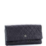 CC Foldover Clutch Quilted Caviar