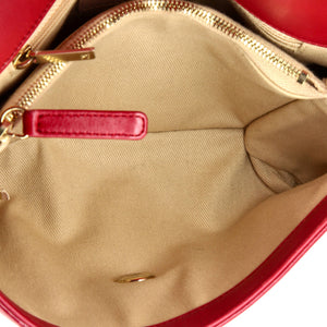 Coco Chevron Flap Bag Stitched Calfskin Small