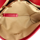 Coco Chevron Flap Bag Stitched Calfskin Small