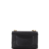 Coco Chevron Flap Bag Stitched Calfskin Small