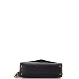 Coco Chevron Flap Bag Stitched Calfskin Small
