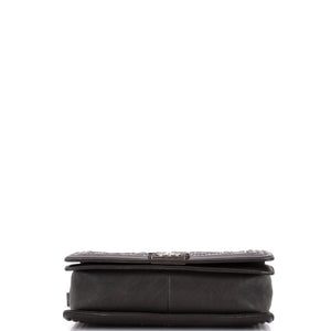 Boy Flap Bag Studded Quilted Distressed Calfskin New Medium