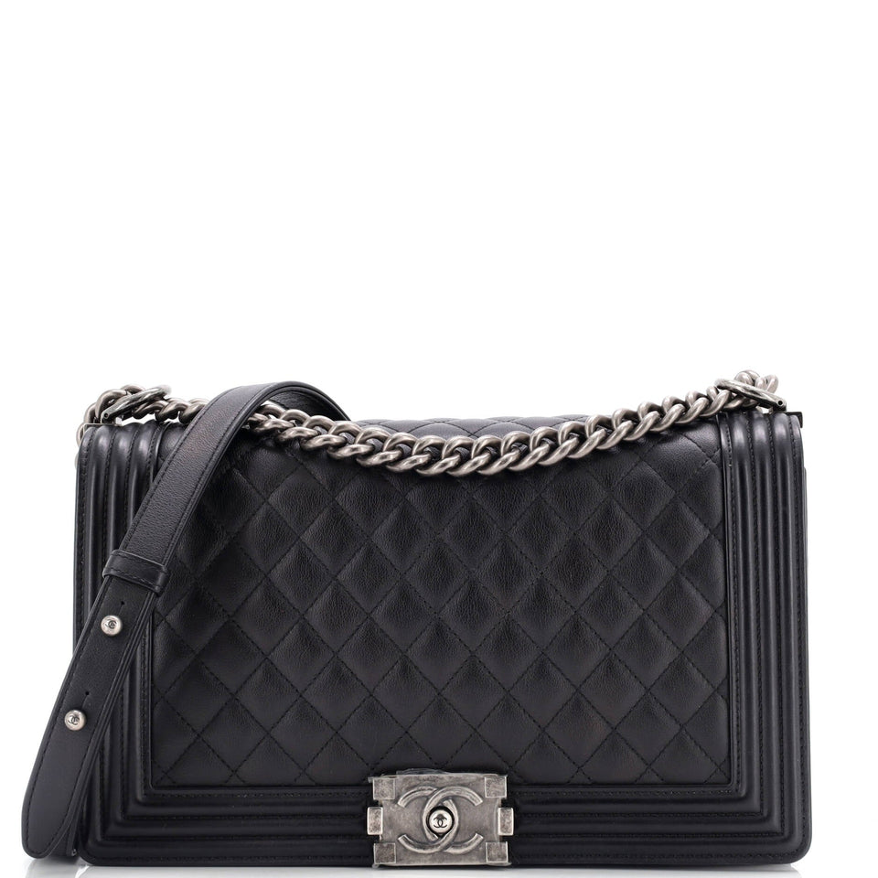 Boy Flap Bag Quilted Calfskin New Medium