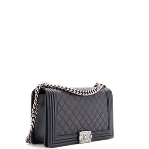 Boy Flap Bag Quilted Calfskin New Medium