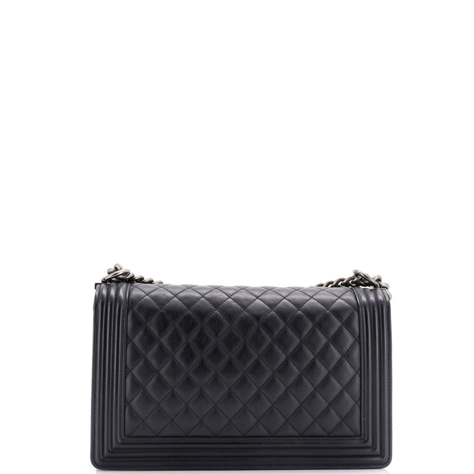 Boy Flap Bag Quilted Calfskin New Medium