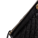 Boy O Case Clutch Quilted Caviar Medium