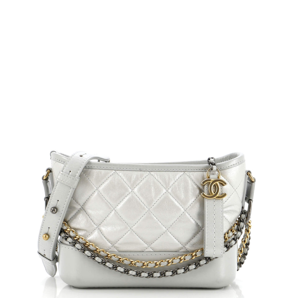 Gabrielle Hobo Quilted Aged Calfskin Small