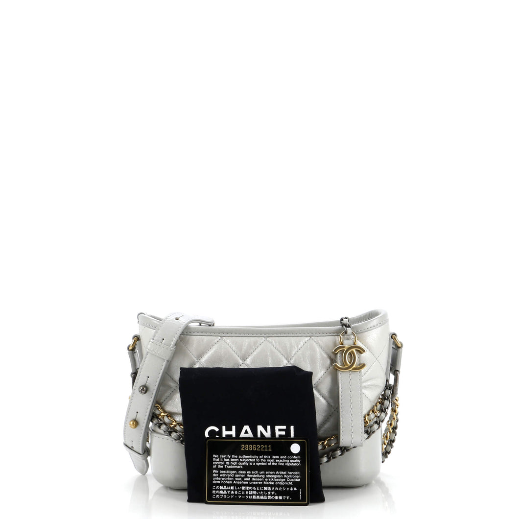 Gabrielle Hobo Quilted Aged Calfskin Small