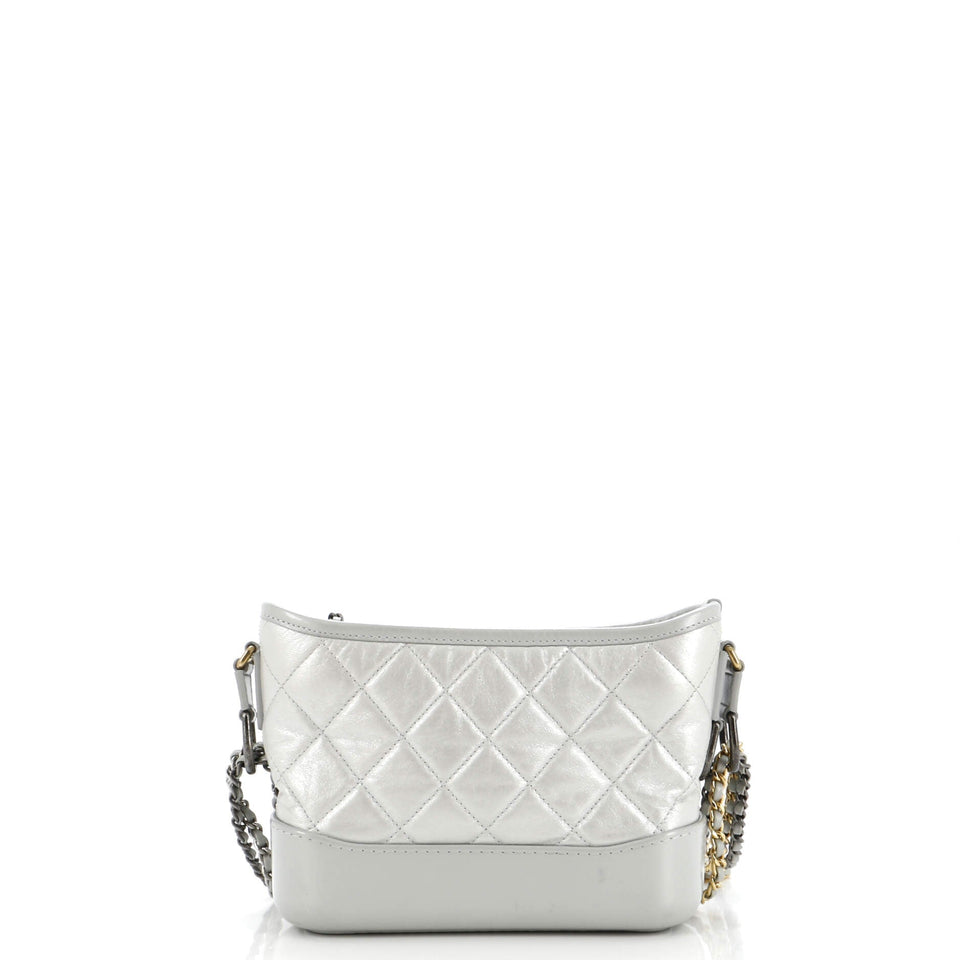 Gabrielle Hobo Quilted Aged Calfskin Small