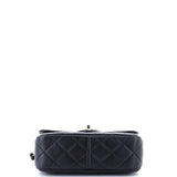 Coco Clips Flap Bag Embellished Quilted Lambskin Small