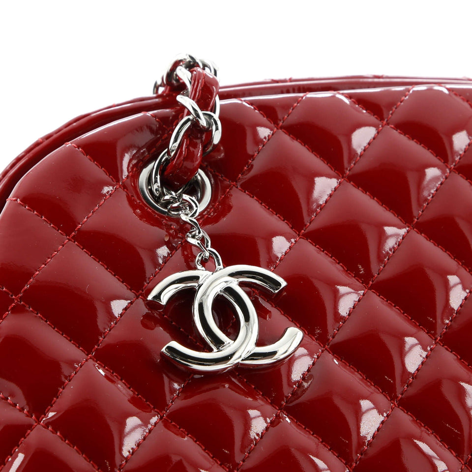 Just Mademoiselle Bag Quilted Patent Medium