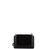 Boy Flap Bag Shearling with Leather Small