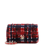 Classic Single Flap Bag Quilted Tweed Mini