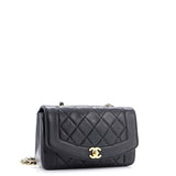 Vintage Diana Flap Bag Quilted Lambskin Small