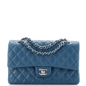 Classic Double Flap Bag Quilted Caviar Medium