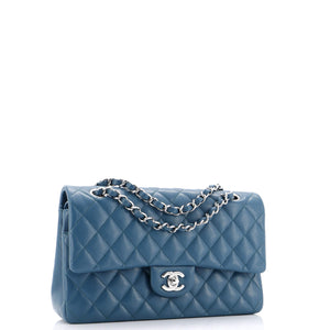 Classic Double Flap Bag Quilted Caviar Medium