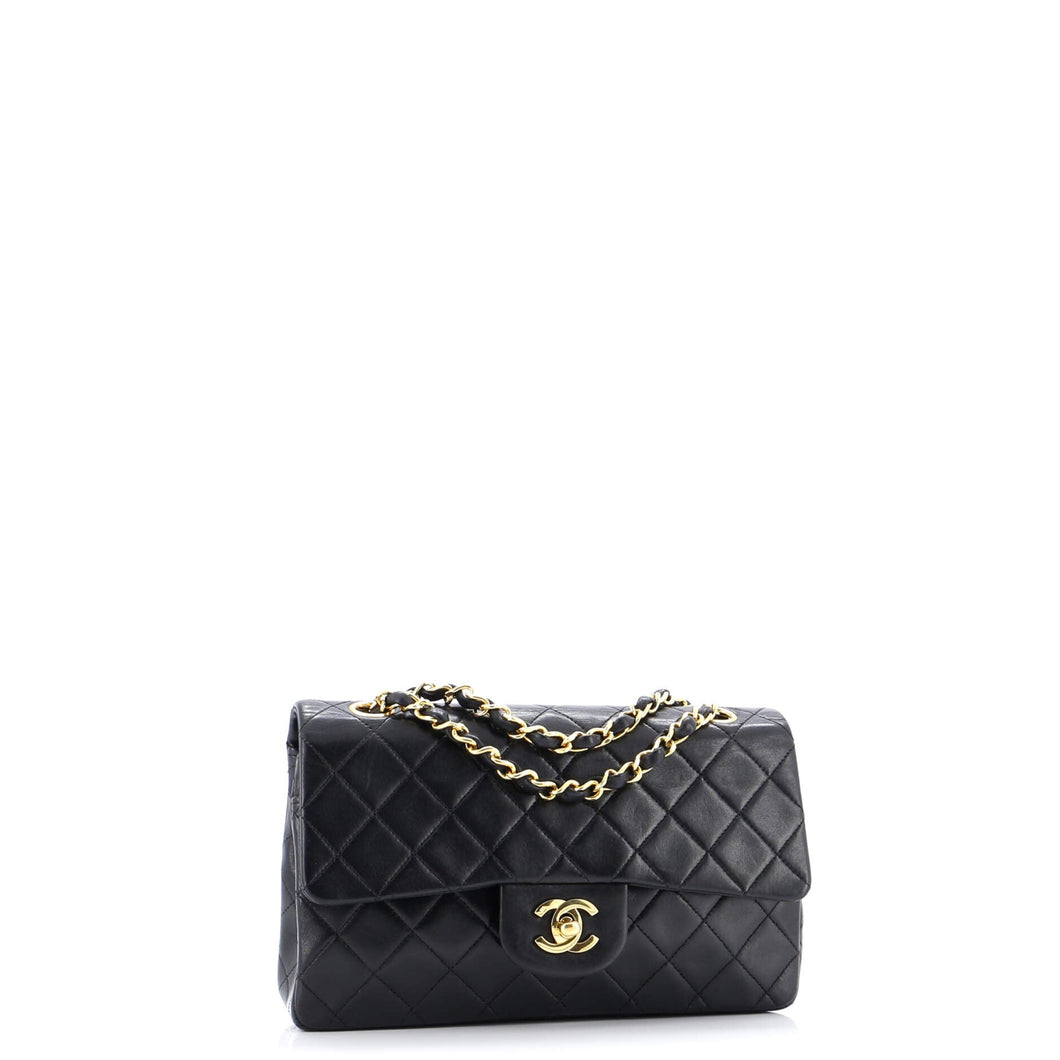 Vintage Classic Double Flap Bag Quilted Lambskin Small