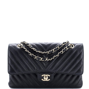 Classic Double Flap Bag Chevron Lambskin Medium