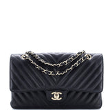 Classic Double Flap Bag Chevron Lambskin Medium