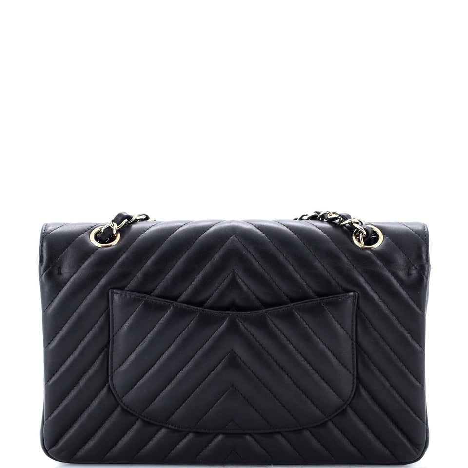 Classic Double Flap Bag Chevron Lambskin Medium