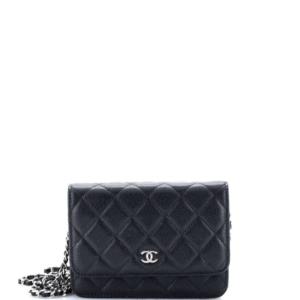 Wallet on Chain Quilted Caviar Mini