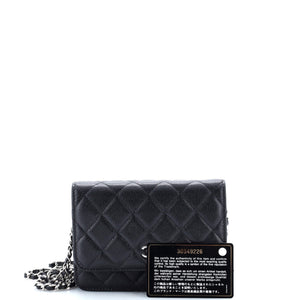 Wallet on Chain Quilted Caviar Mini