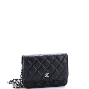 Wallet on Chain Quilted Caviar Mini