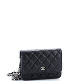 Wallet on Chain Quilted Caviar Mini