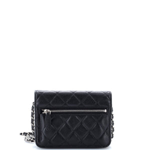 Wallet on Chain Quilted Caviar Mini